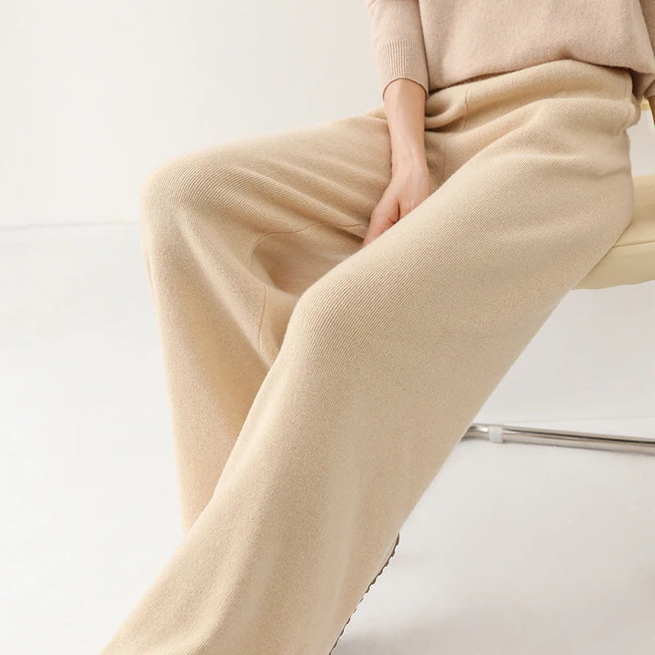 Women's apparel: merino wool wide-leg lounge pants, a luxurious addition to any loungewear collection