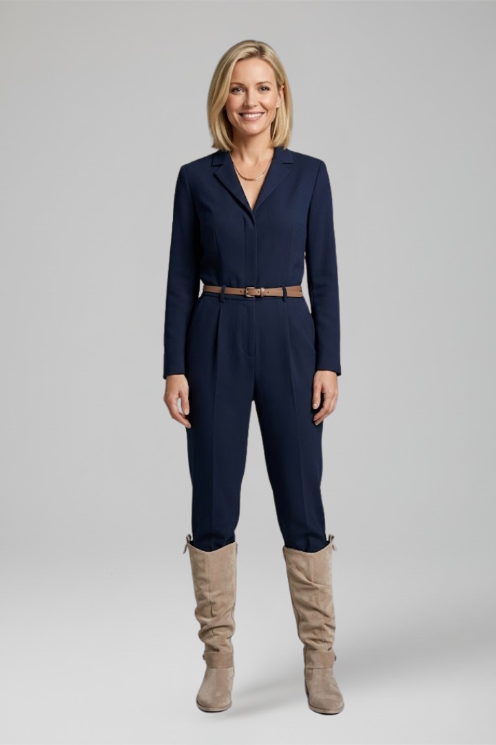 Stylish women's knee-high orthopaedic boots with convenient side zipper, perfect for supportive fall & winter wear.
