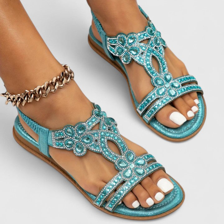 Comfortable women's orthopedic sandals with a modern design, built-in arch support for foot pain relief & style.