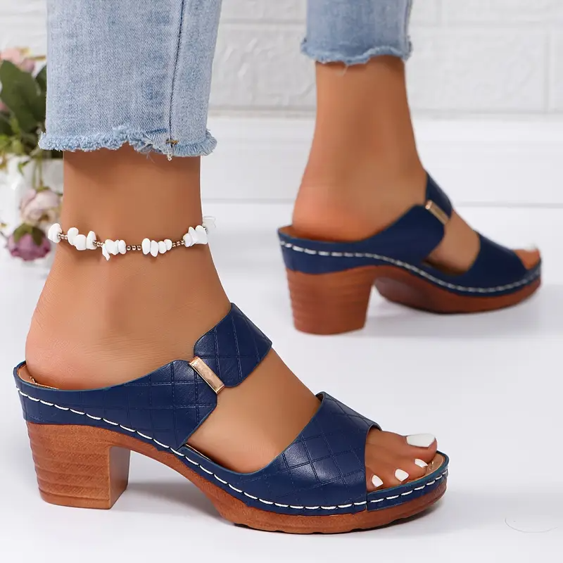 Supportive women's footwear: cushioned orthopedic sandals for daily use.