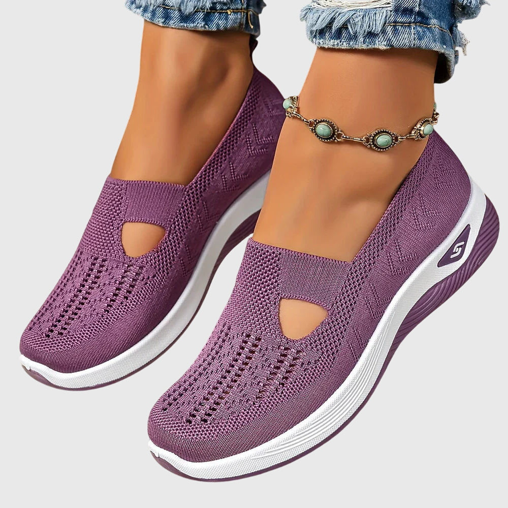 Slip-on women's shoes featuring arch support for superior comfort & easy wear.