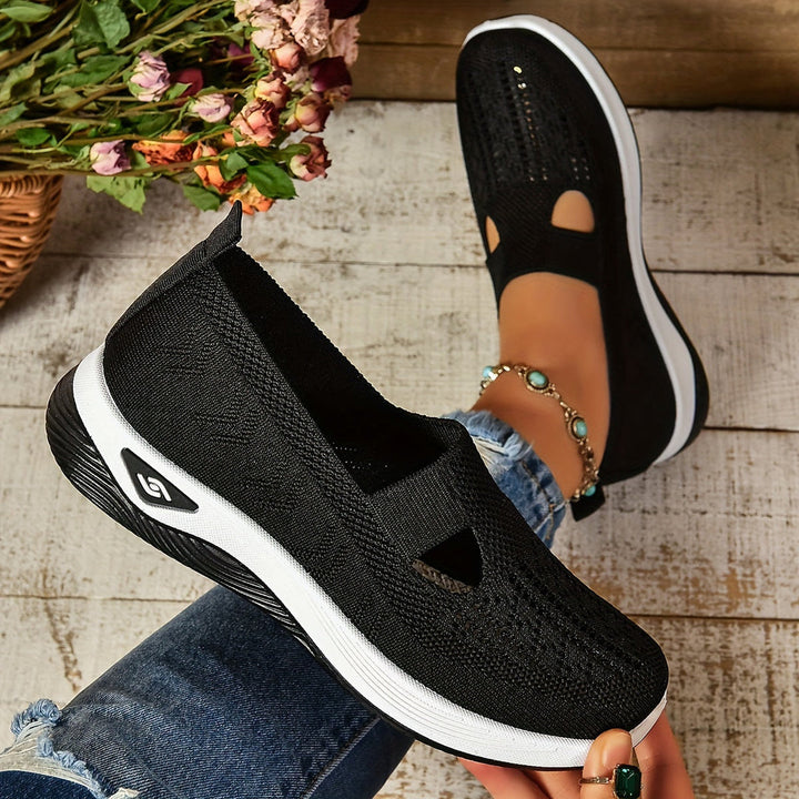 Breathable women's orthopedic footwear, perfect casual slip-on shoes for active comfort.