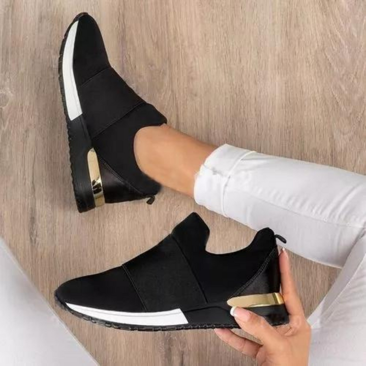 Orthopedic sneakers for women, providing pain relief and excellent posture support for walking.