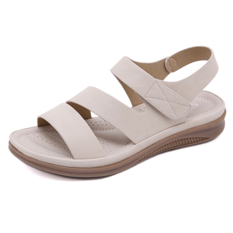 Women's orthopedic wedge sandals with adjustable straps for custom fit and comfortable summer wear.