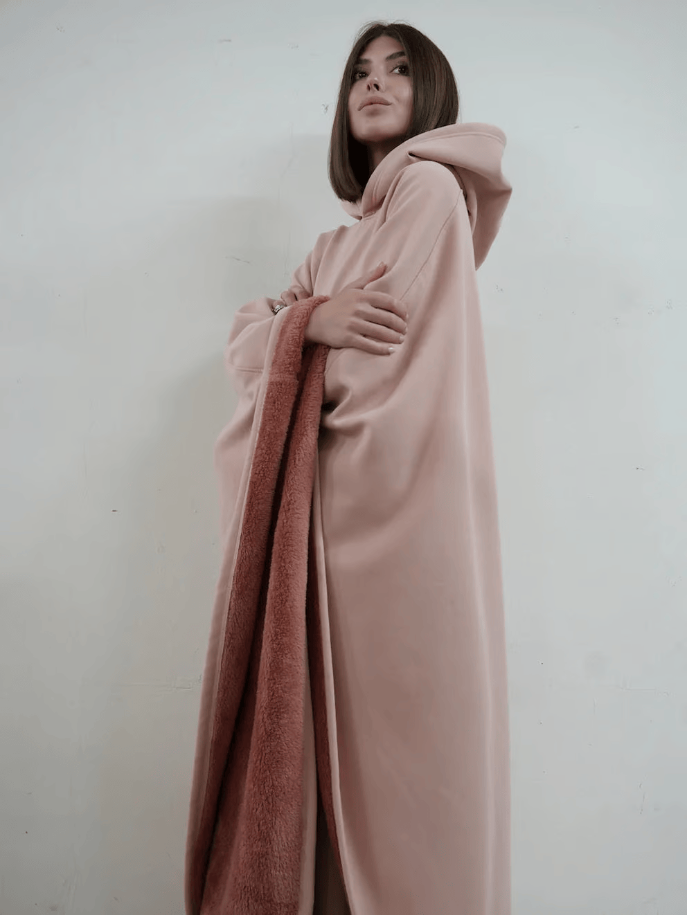 Calming women's oversized hoodie, ultimate comfort loungewear essential.