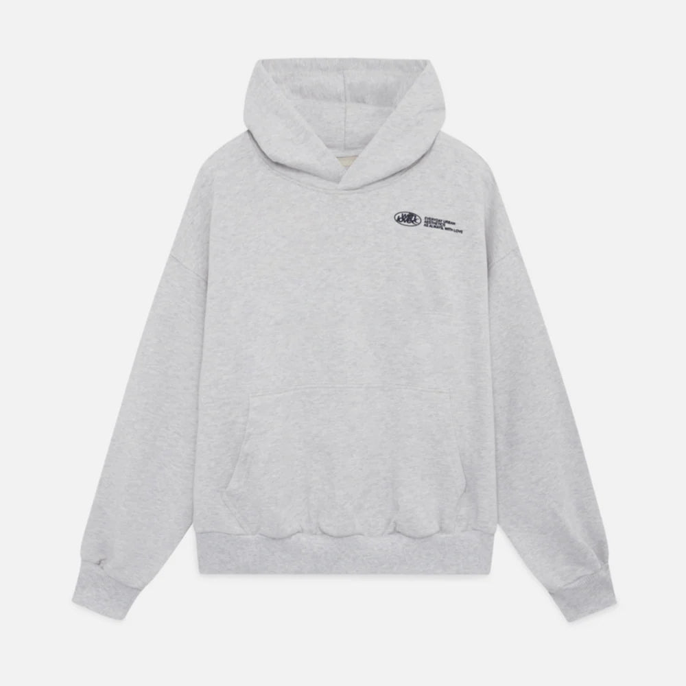 Women's oversized graphic cropped hoodie with a unique print, long sleeves, and cozy pullover comfort.