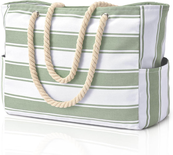 Stylish women's large capacity tote, ideal for beach, gym, or picnic.