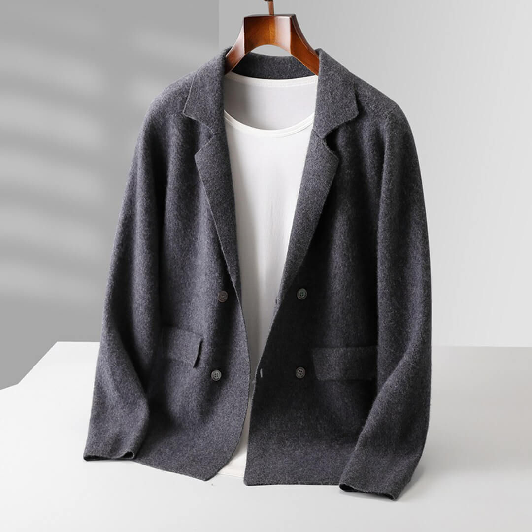 Various color swatches of the women's pure cashmere v-neck cardigan sweater, soft knitwear options