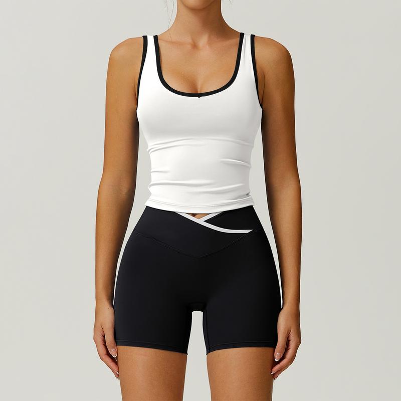 Women's sculpting activewear set, two piece, high-waisted leggings & sports bra, nylon blend gym wear