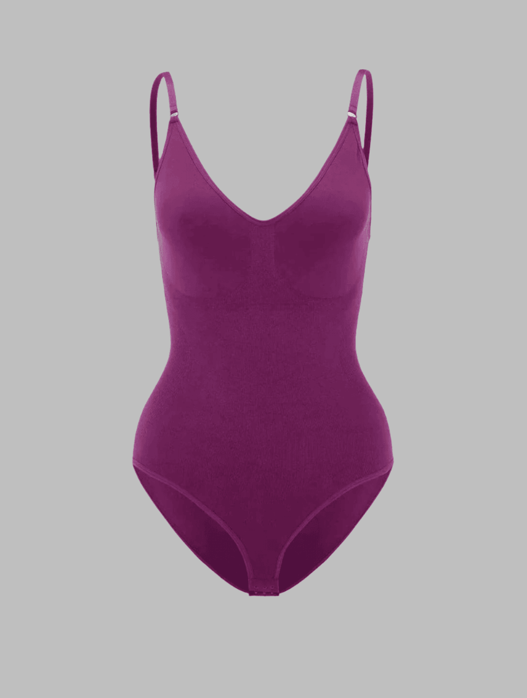 Side view: Women's body shaper bodysuit, showing effective tummy control and enhanced curves.