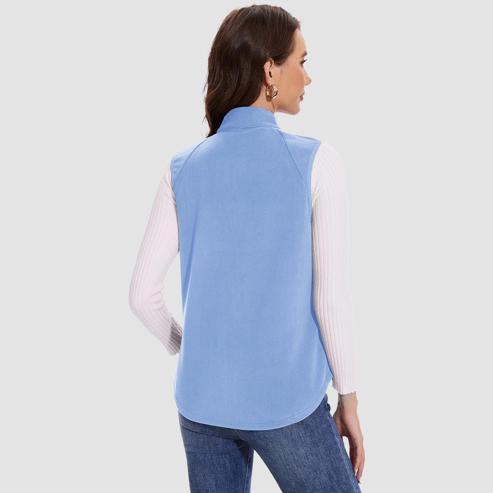 Siena women's sleeveless jacket, made from soft, high-quality fleece