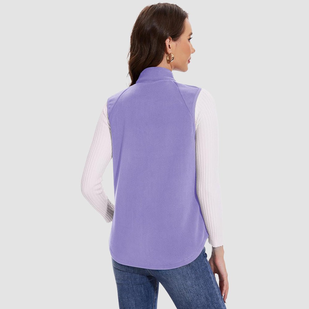 Fall fashion women's fleece vest, designed for comfort and versatility