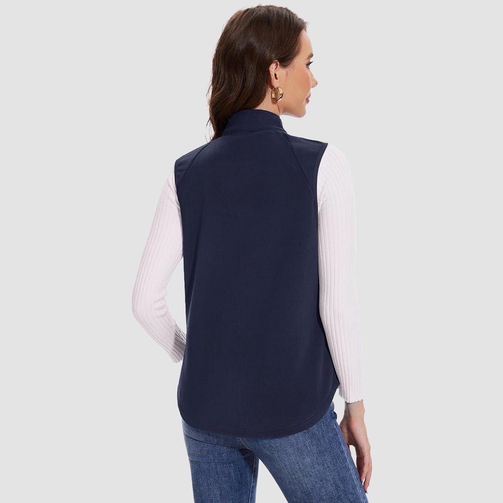 Warm and stylish women's Siena fleece vest, perfect for chilly days