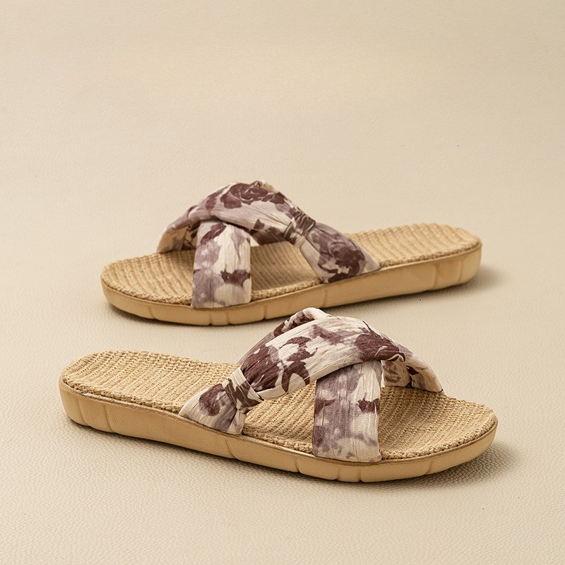 Women's Sierra woven casual sandals in a natural tan color, perfect for summer outfits and beachwear