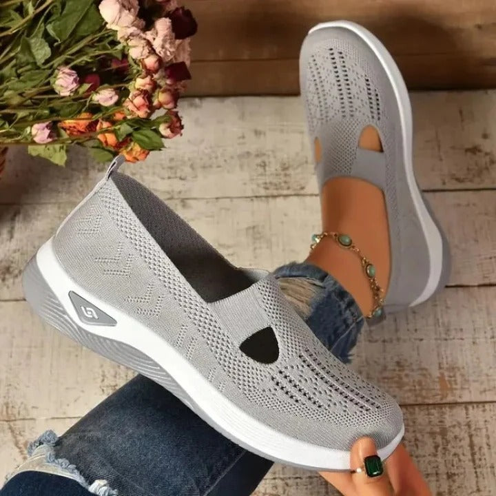 A pair of versatile women's slip-on comfort shoes, perfect for casual outings and everyday wear.