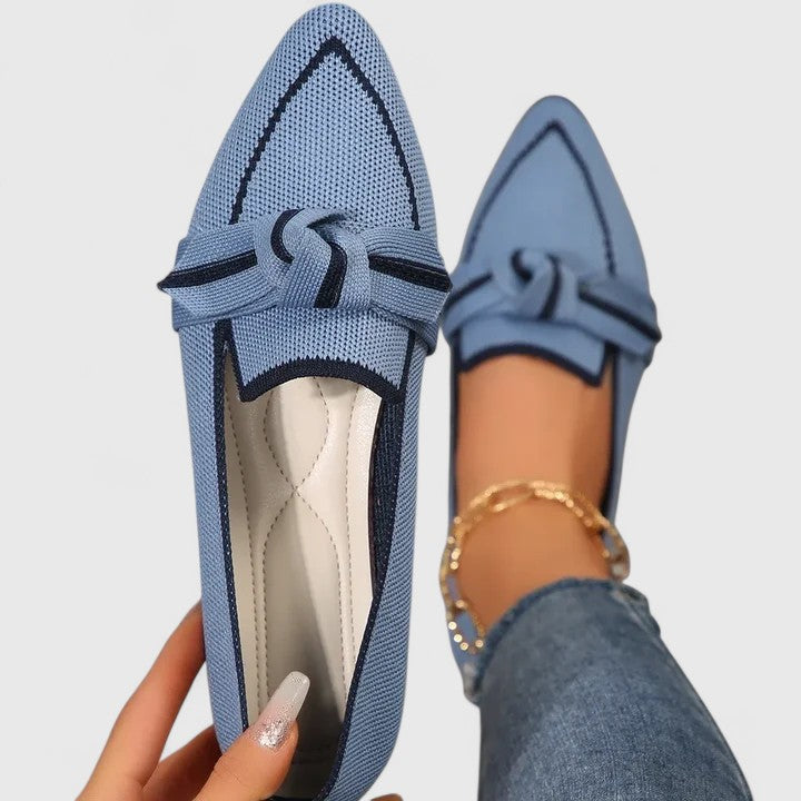 Women's slip-on orthopedic loafers with arch support, comfortable, and shock-absorbing for everyday casual wear.