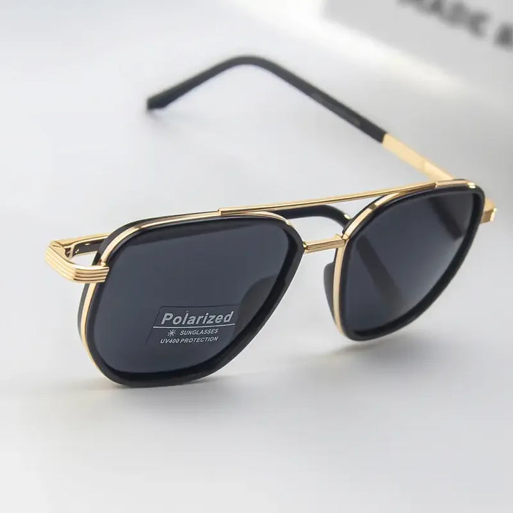 Front view of Sorano women's sunglasses with dark lenses and durable metal frame