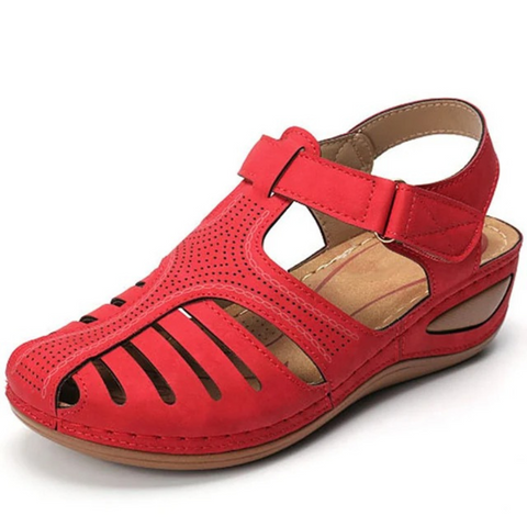 Adjustable strap women's walking sandals, a comfort-focused cutout design for summer and casual wear