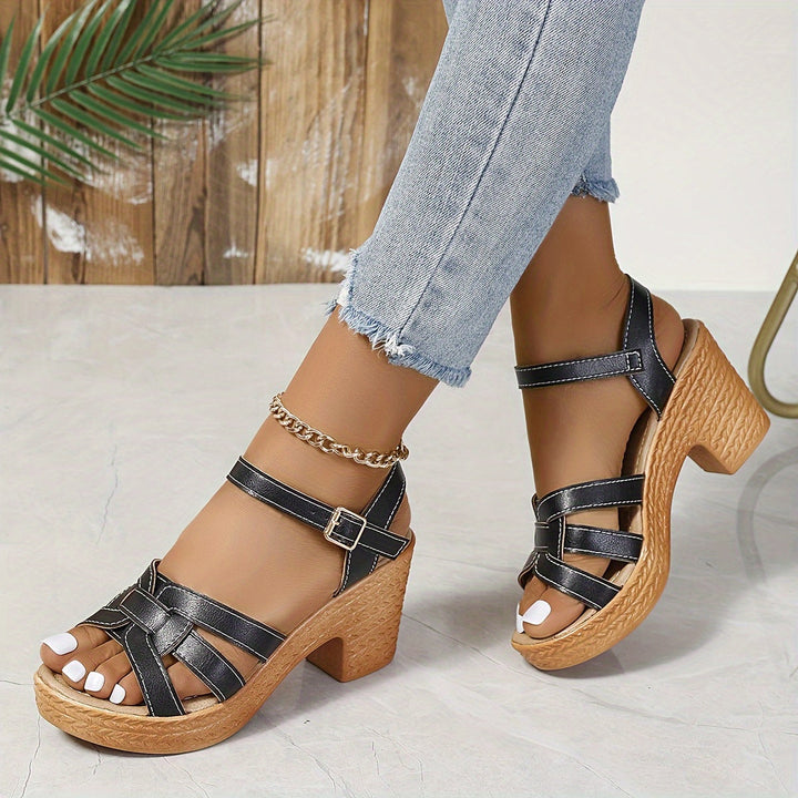Chic women's wedge sandals, offering elevated style & comfort for casual or dressy outfits.