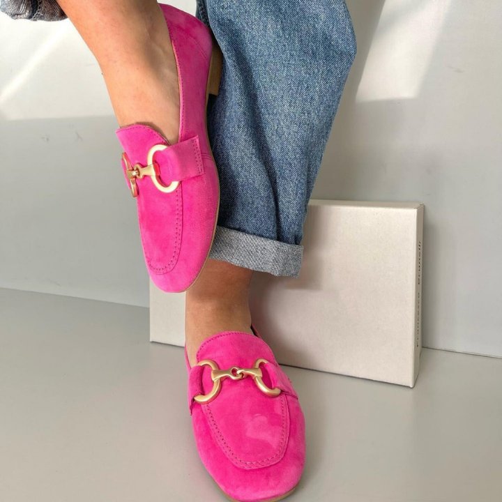 Women's suede horsebit loafers, slip-on flat comfort shoes for casual, office, or equestrian everyday wear.