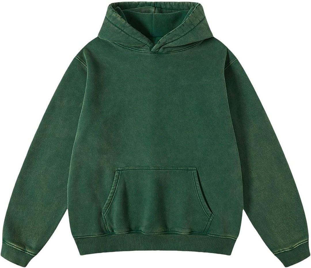 Back view of Women's Varenna Washed Cotton Hoodie, highlighting casual pullover style