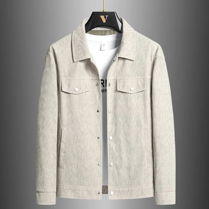Women's versatile snap-button jacket, perfect for spring/fall, lightweight & breathable outerwear