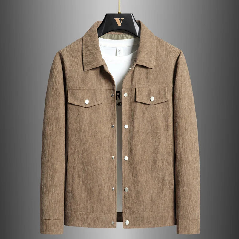 Casual women's snap-button jacket, everyday fashion jacket, ideal for layering and versatile wear