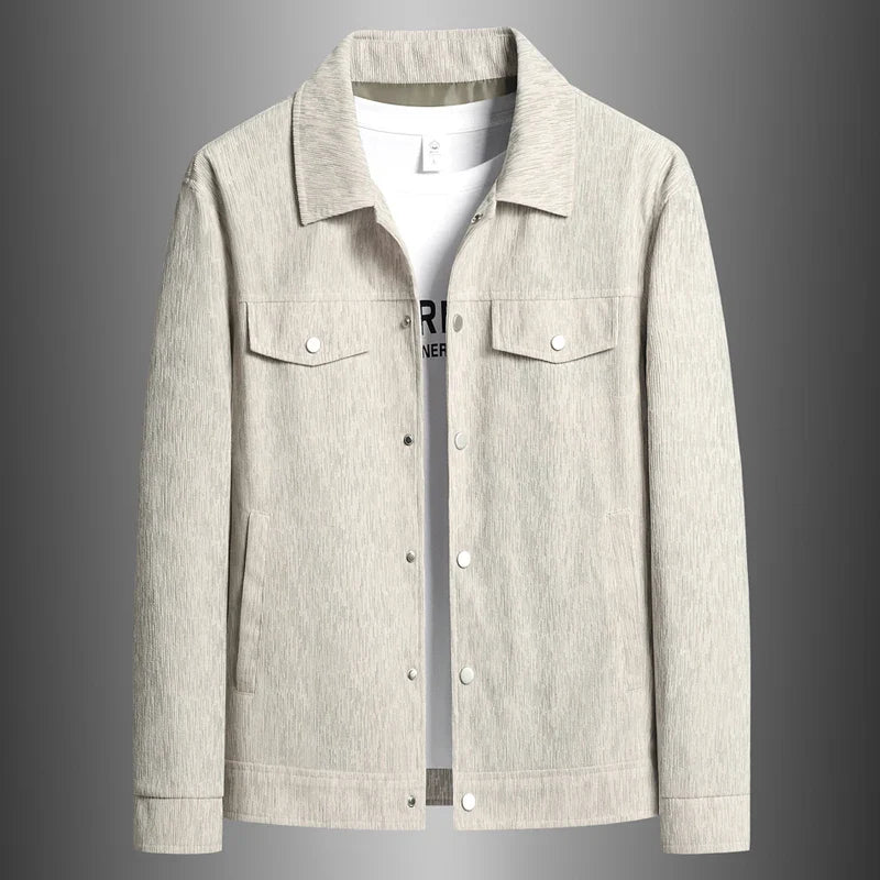 Chic women's snap-button jacket, perfect fashion jacket for a versatile and casual look