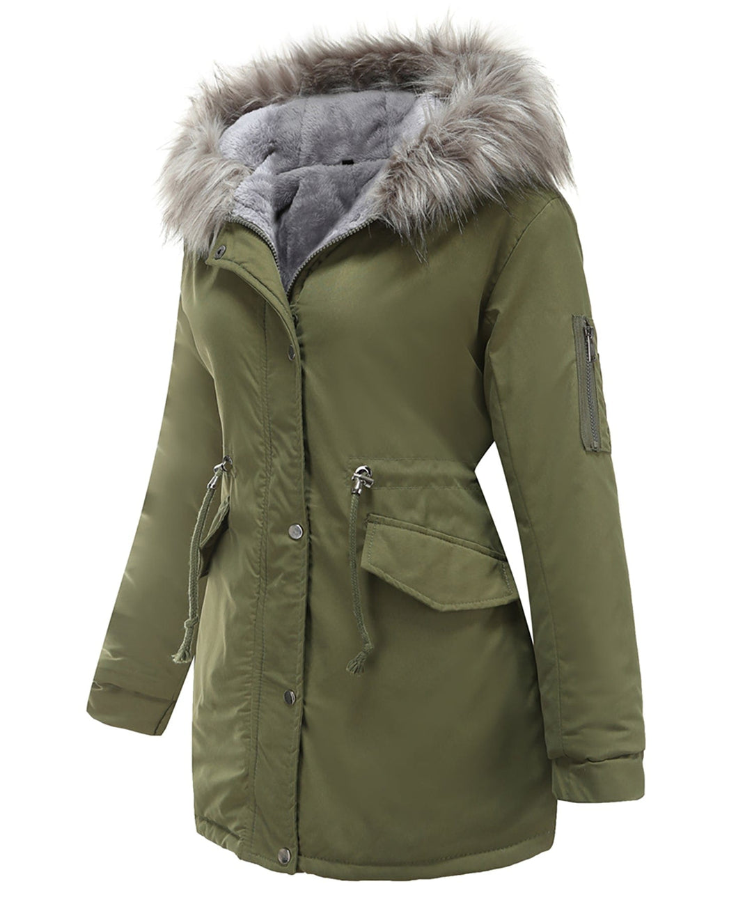 Casual women's parka jacket, designed for ultimate warmth in cold weather