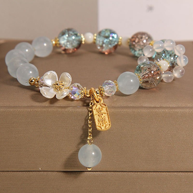 Women's Blue Crystal Amethyst Healing Bracelet - Lexians