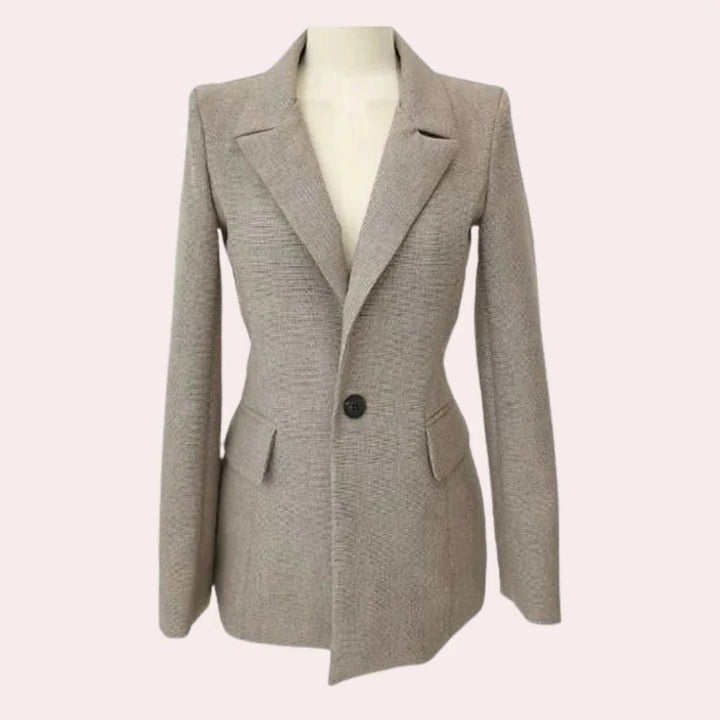 Women's elegant 3-piece suit set with blazer, waistcoat, and trousers in a classic polished design for versatile wear.