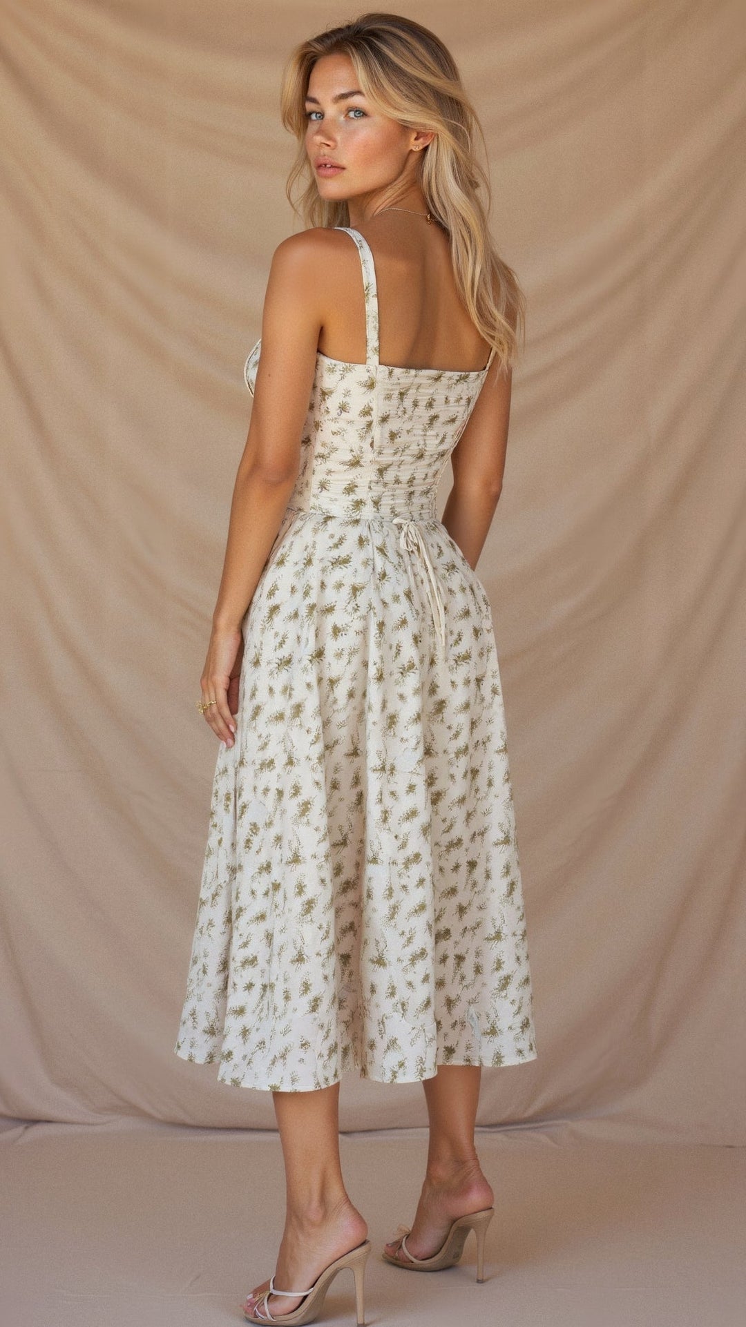 Women's Elegant Corset Summer Dress with Bow Detail - Lexians