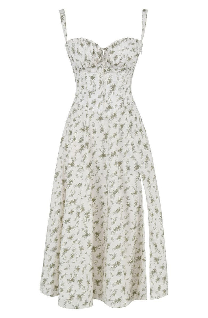 Women's Elegant Corset Summer Dress with Bow Detail - Lexians