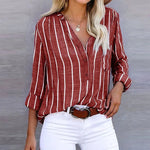 Rust Stripe Linen
