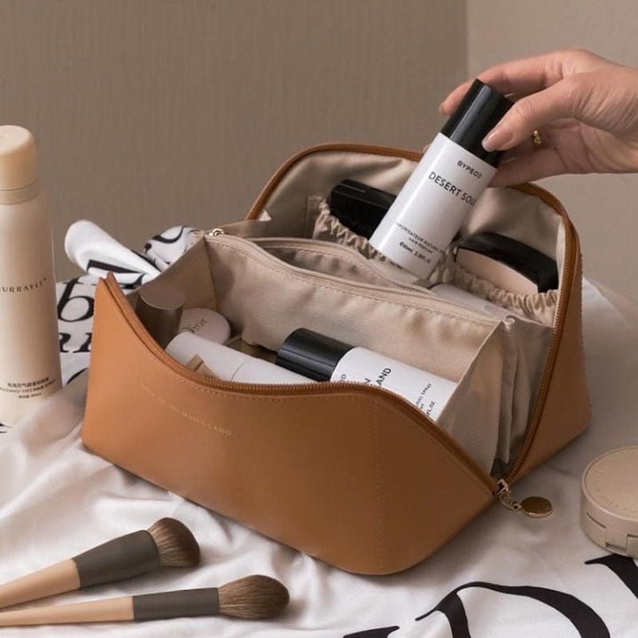 Women's Travel Makeup Organizer with Wide Opening - Lexians